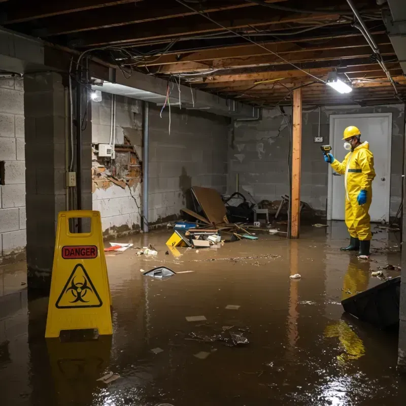 Flooded Basement Electrical Hazard in West New York, NJ Property